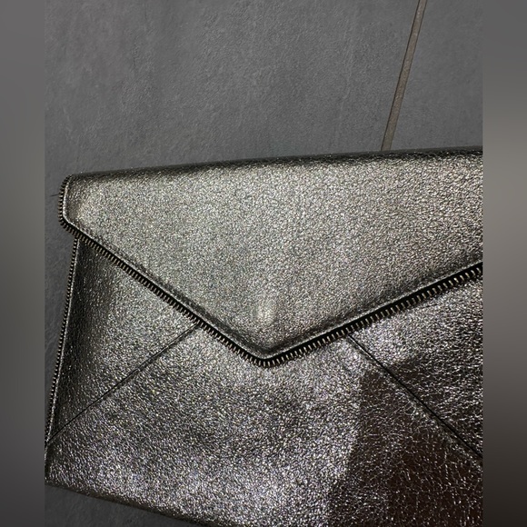 Rebecca Minkoff Leo Metallic Leather Clutch - Picture 5 of 5
